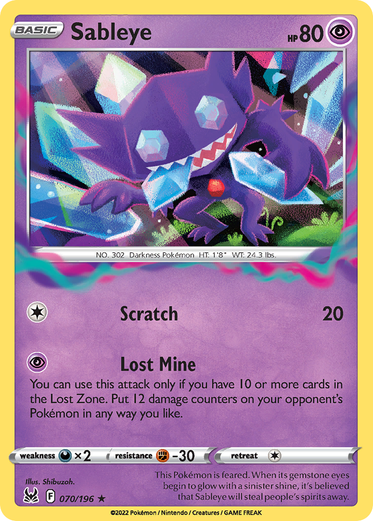 Sableye — Lost Origin #070 / 196