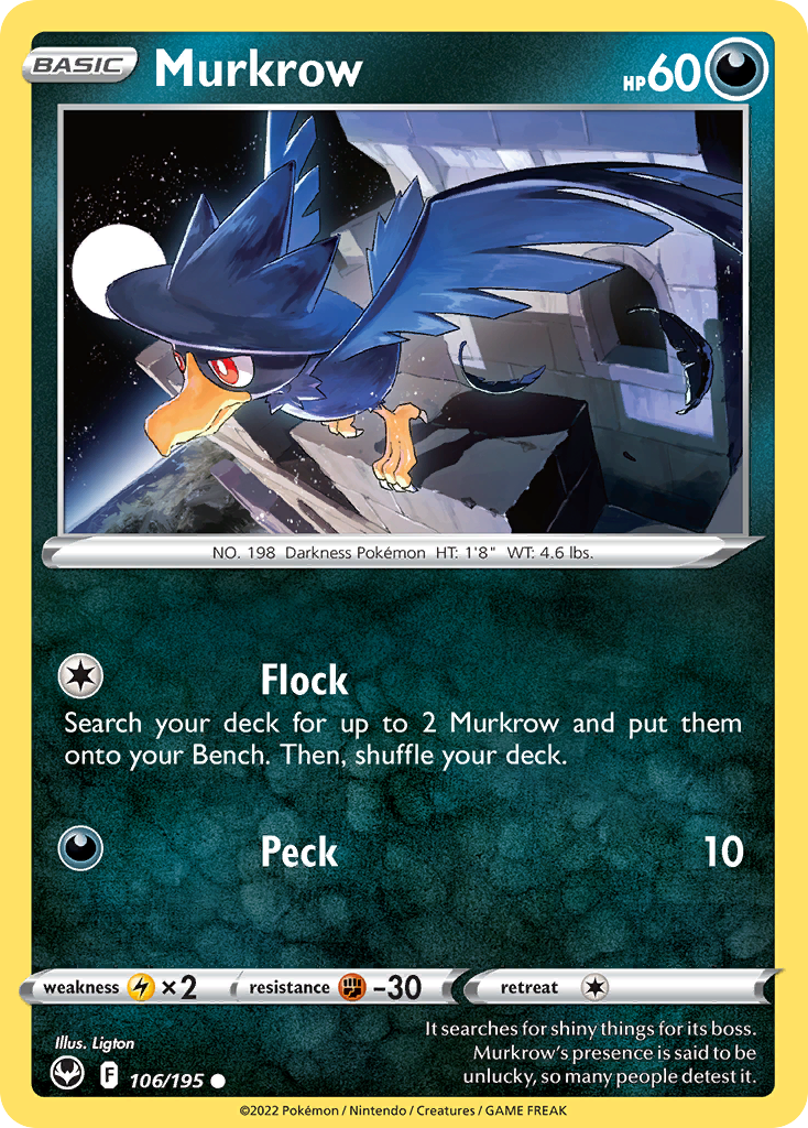 Murkrow — Silver Tempest #106 / 195