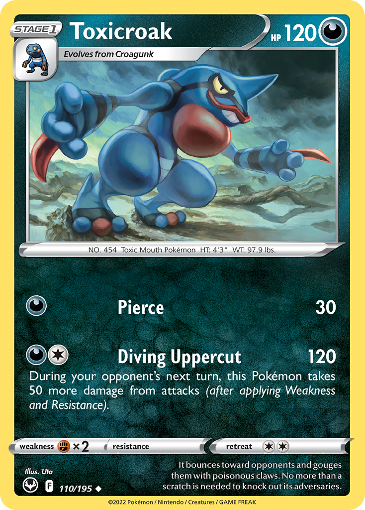 Toxicroak — Silver Tempest #110 / 195