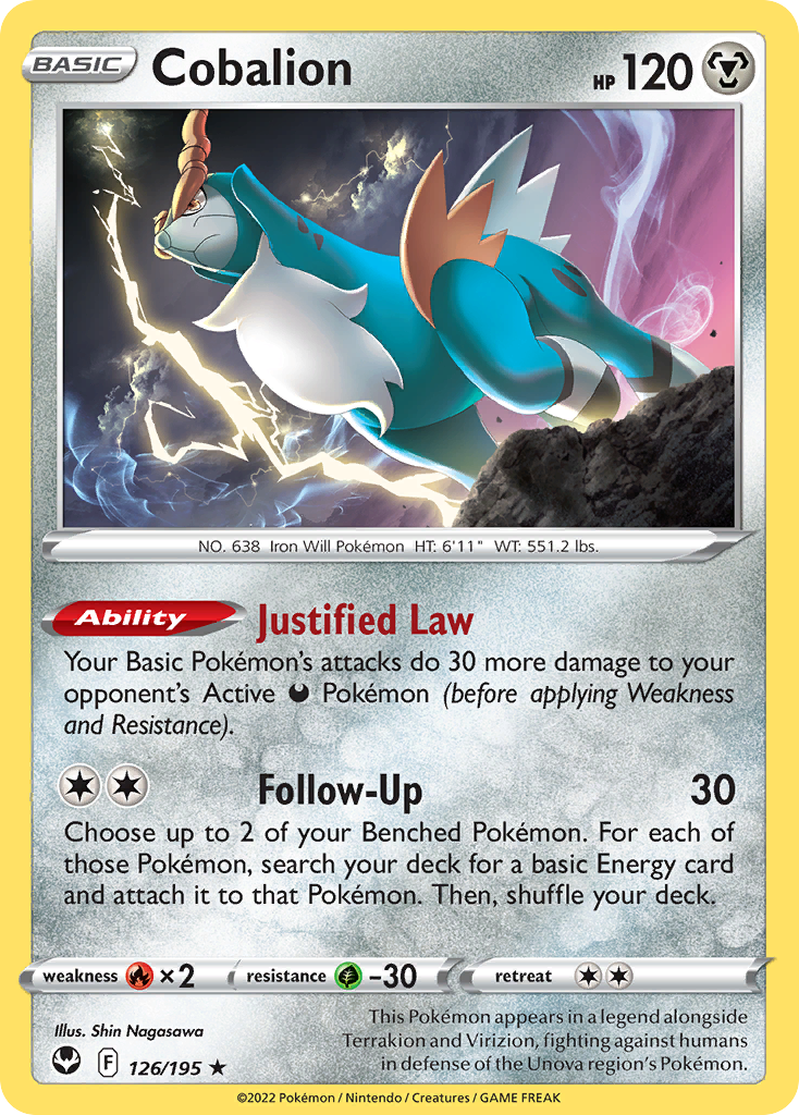 Cobalion — Silver Tempest #126 / 195
