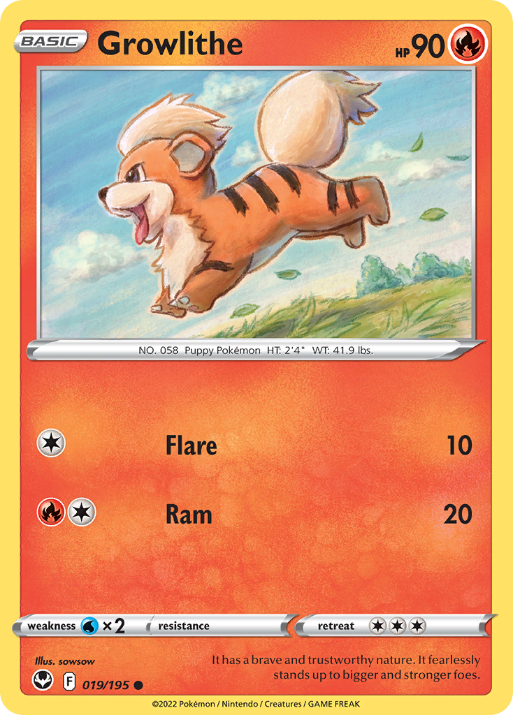 Growlithe — Silver Tempest #019 / 195