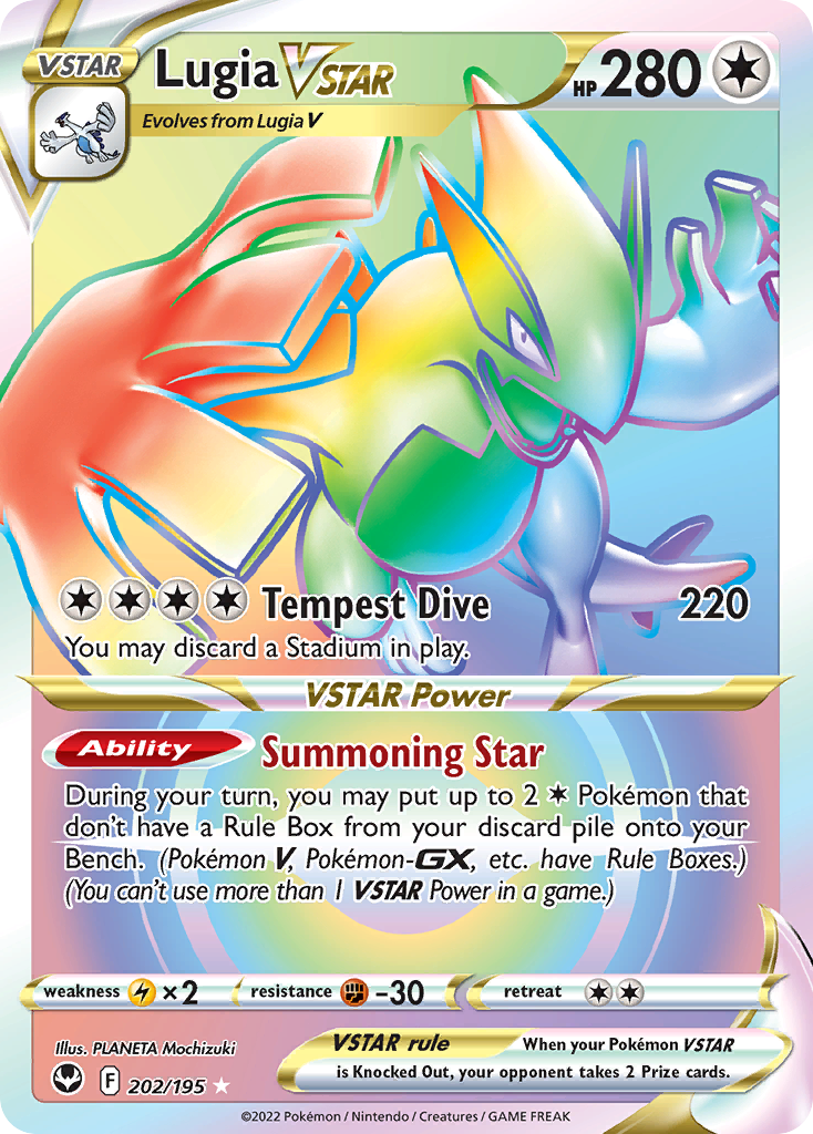 Lugia VSTAR — Silver Tempest #202 / 195