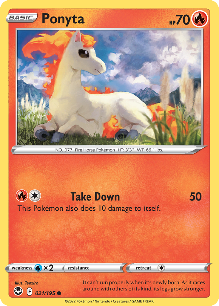 Ponyta — Silver Tempest #021 / 195