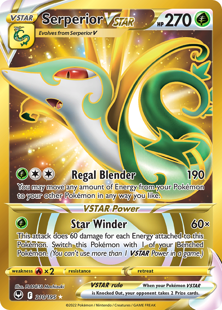 Serperior VSTAR — Silver Tempest #210 / 195