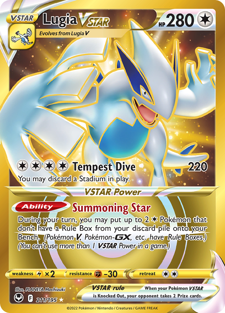 Lugia VSTAR — Silver Tempest #211 / 195