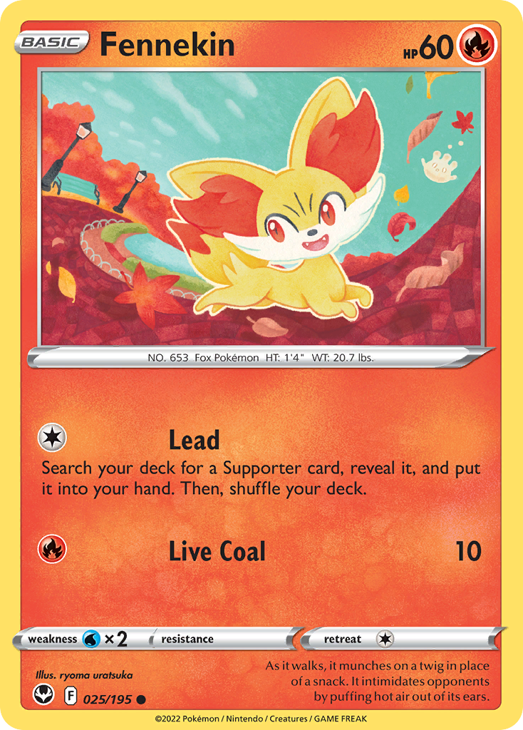 Fennekin — Silver Tempest #025 / 195