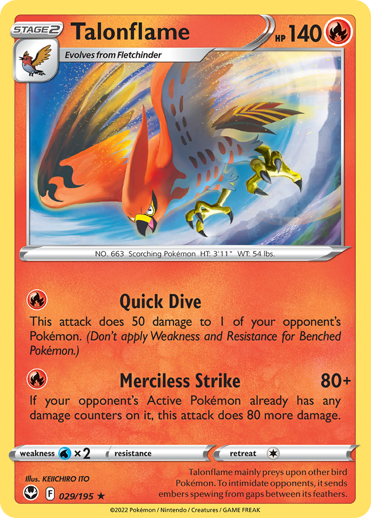 Talonflame — Silver Tempest #029 / 195