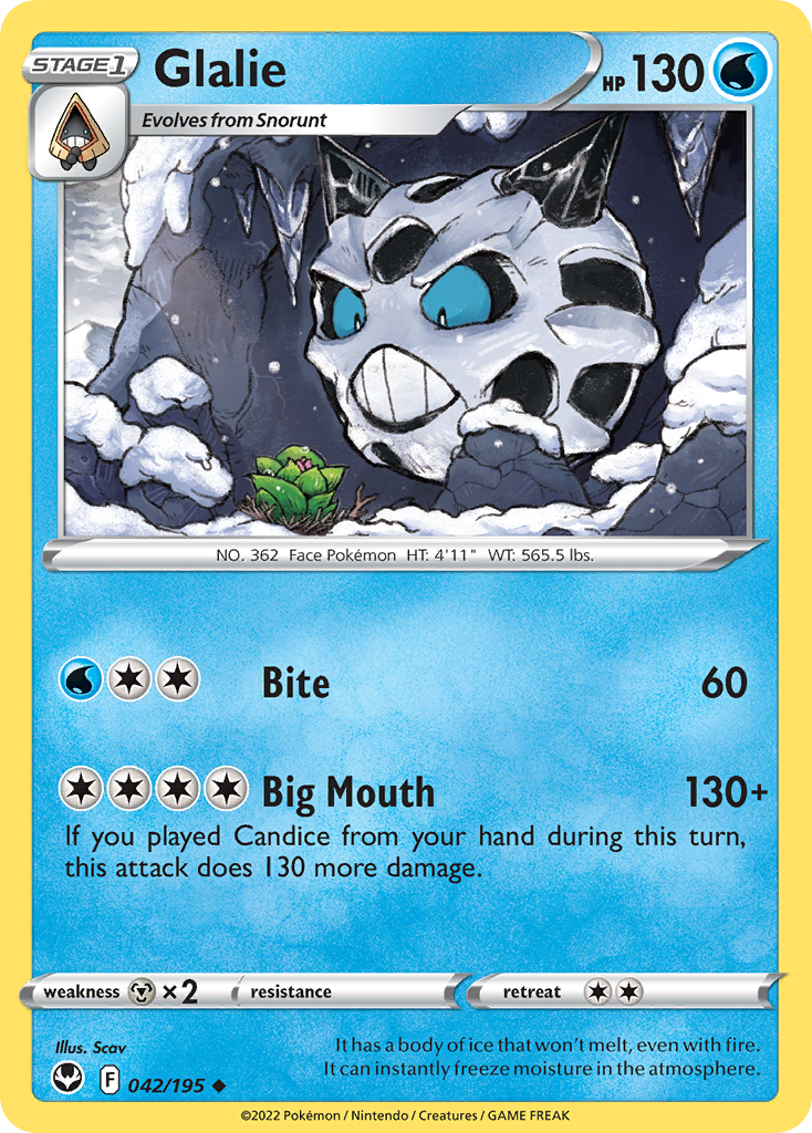 Glalie — Silver Tempest #042 / 195