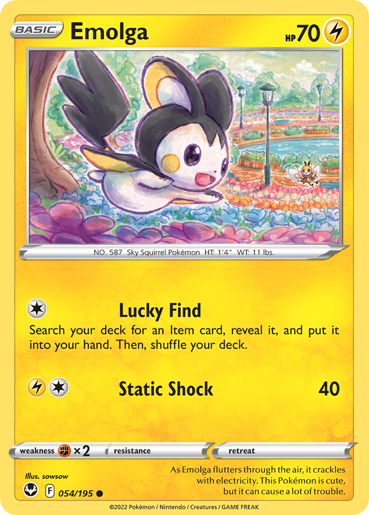 Emolga — Silver Tempest #054 / 195