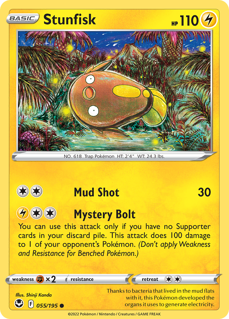 Stunfisk — Silver Tempest #055 / 195