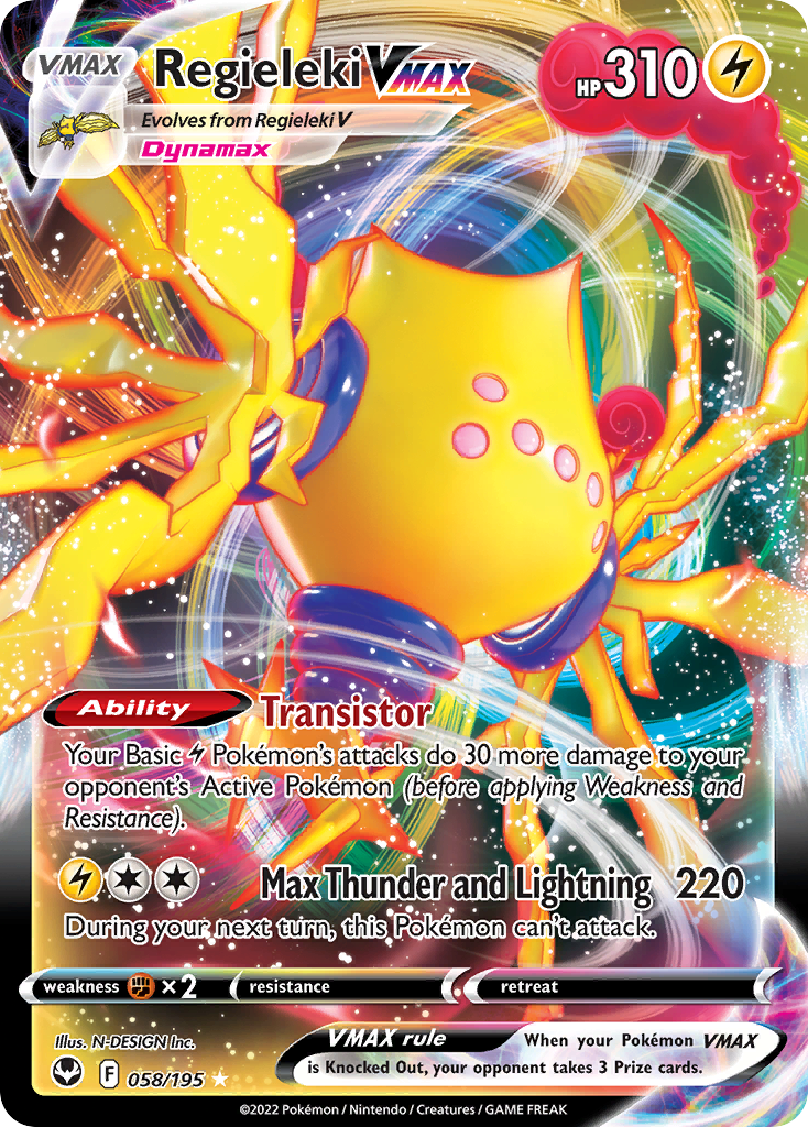 Regieleki VMAX — Silver Tempest #058 / 195