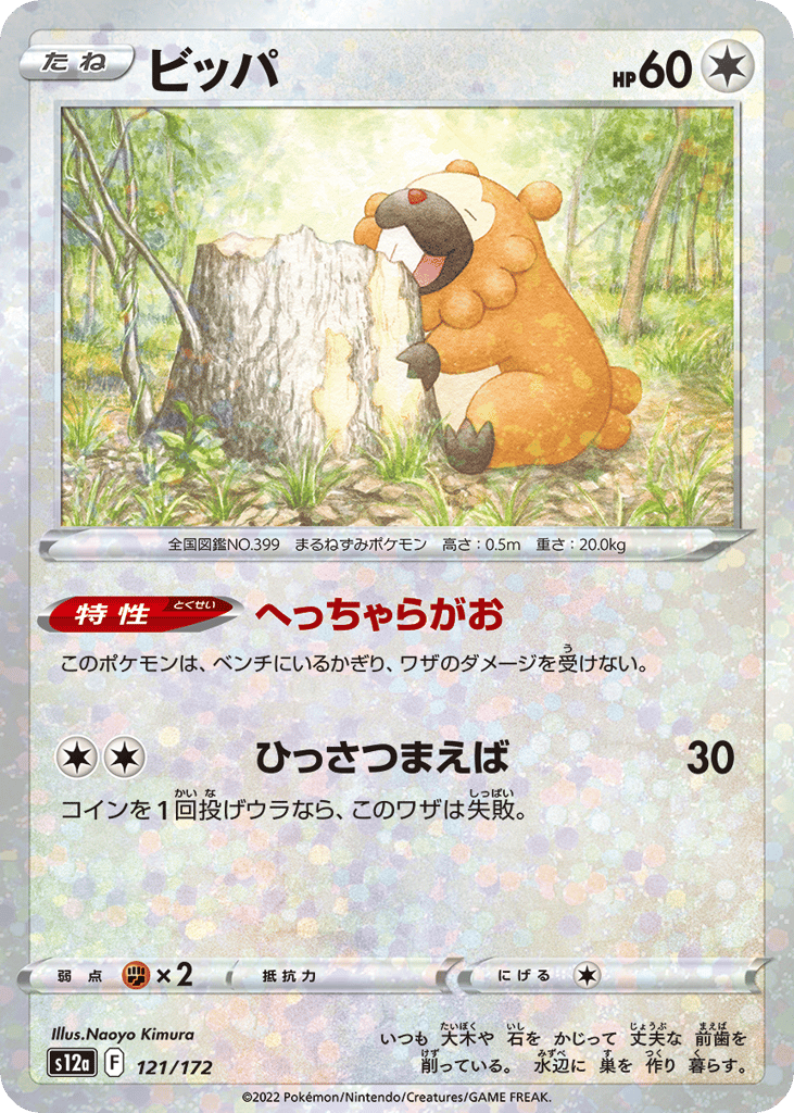 Bidoof - 121/172 (Mirror Holofoil) — VSTAR Universe #121 / 172