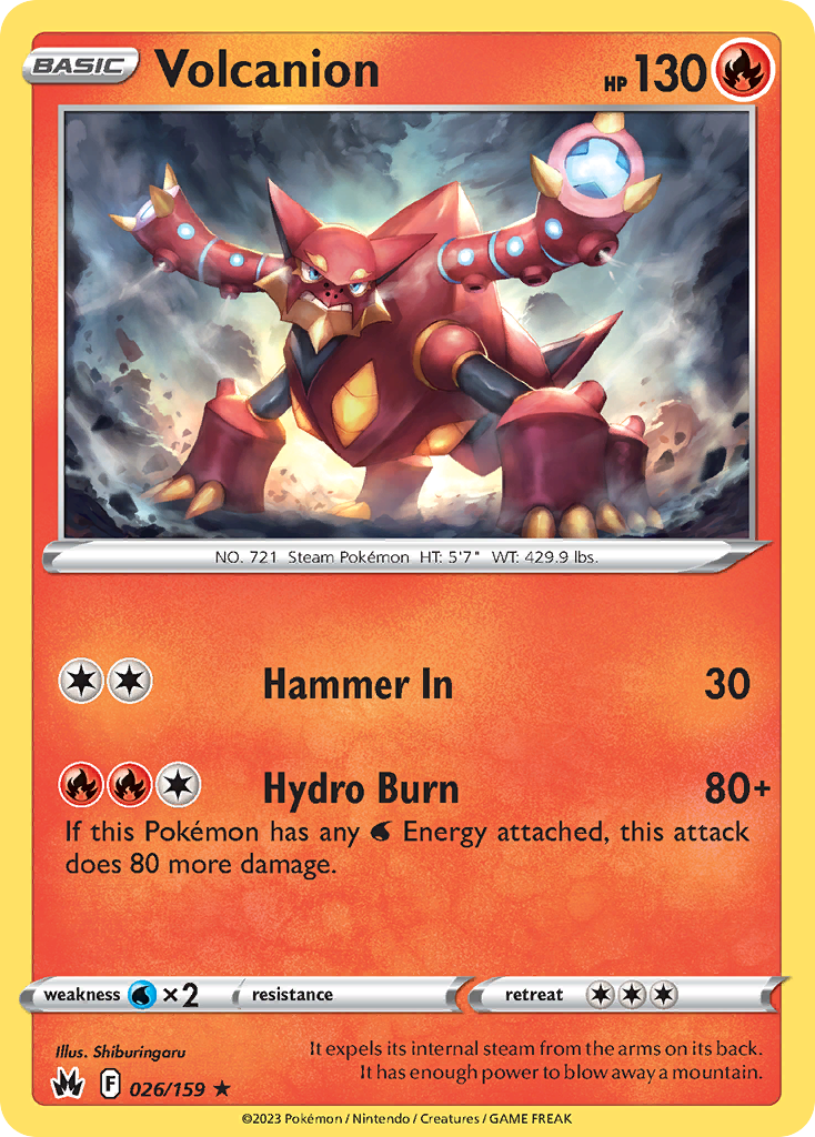 Volcanion — Crown Zenith #026 / 159
