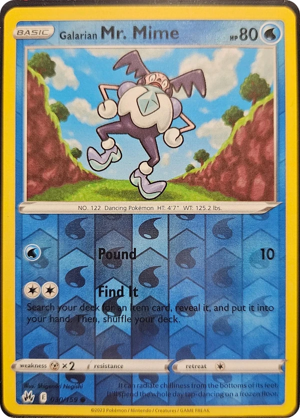 Galarian Mr. Mime — Crown Zenith #030 / 159