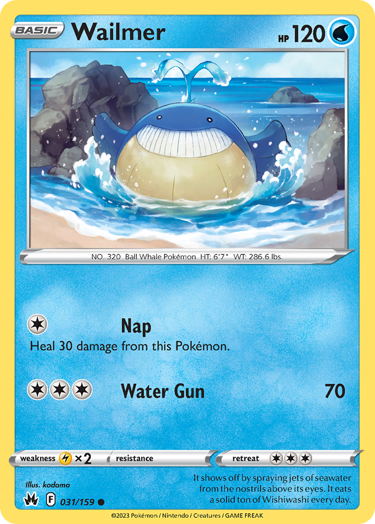 Wailmer — Crown Zenith #031 / 159