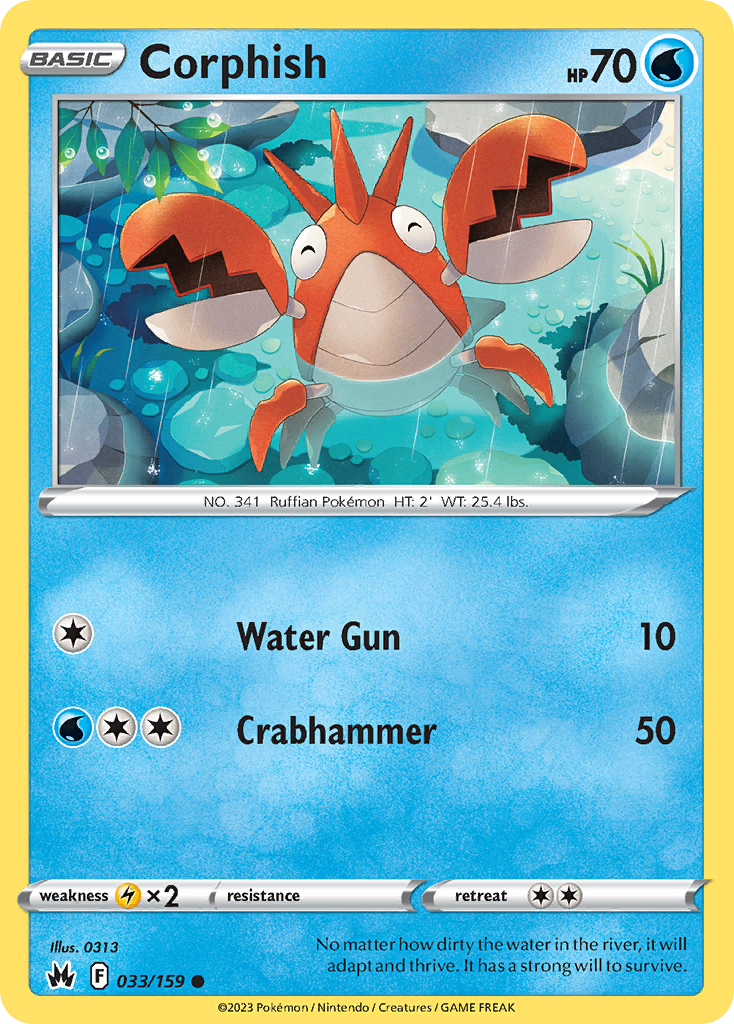 Corphish — Crown Zenith #033 / 159