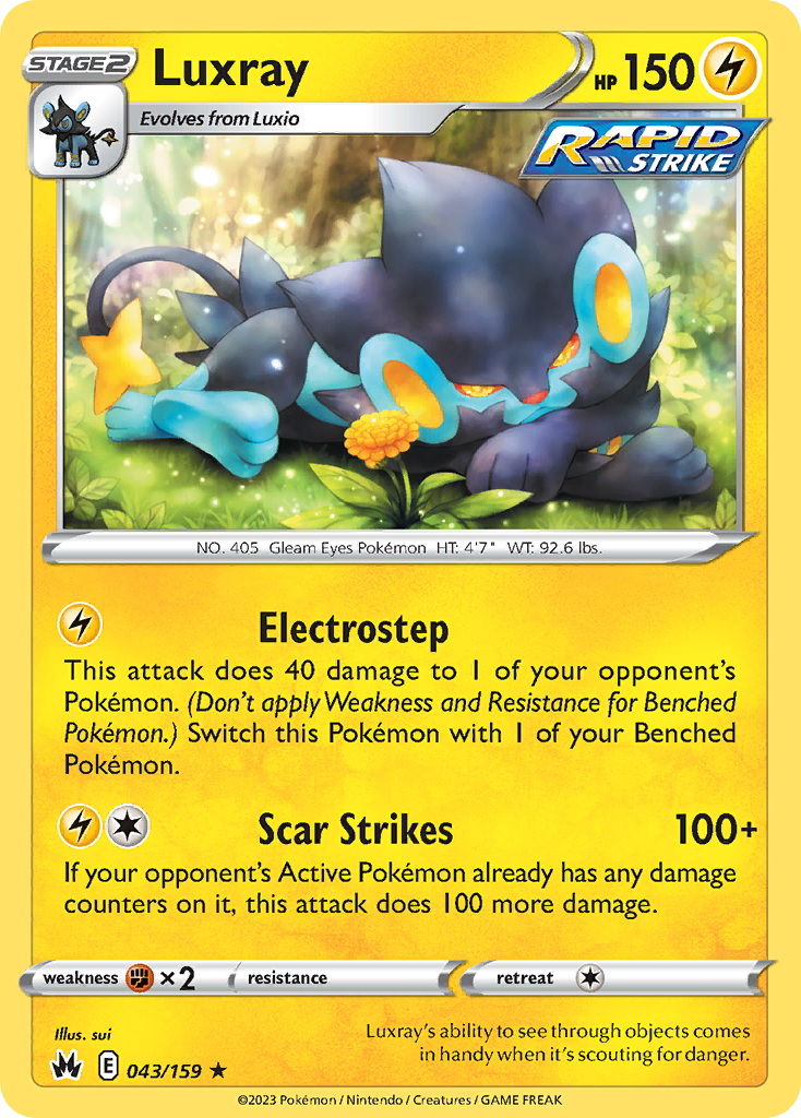 Luxray — Crown Zenith #043 / 159