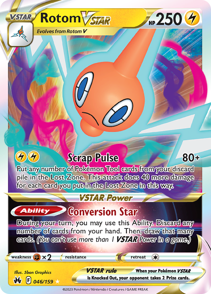 Rotom VSTAR — Crown Zenith #046 / 159