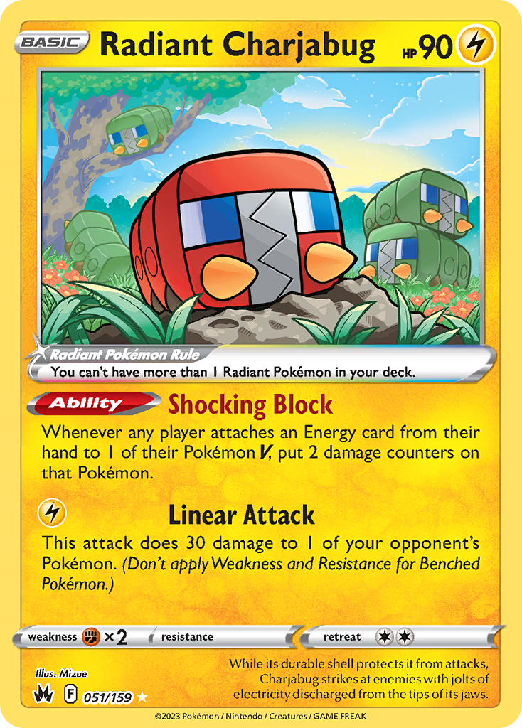 Radiant Charjabug — Crown Zenith #051 / 159