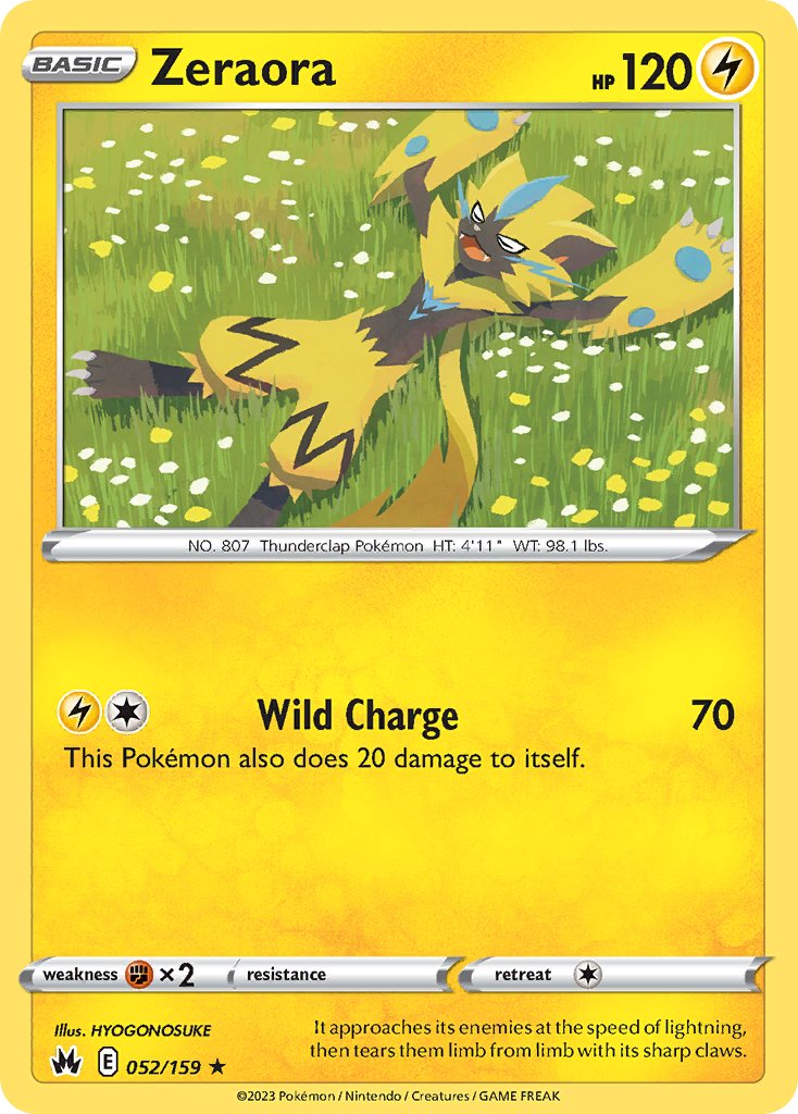 Zeraora — Crown Zenith #052 / 159