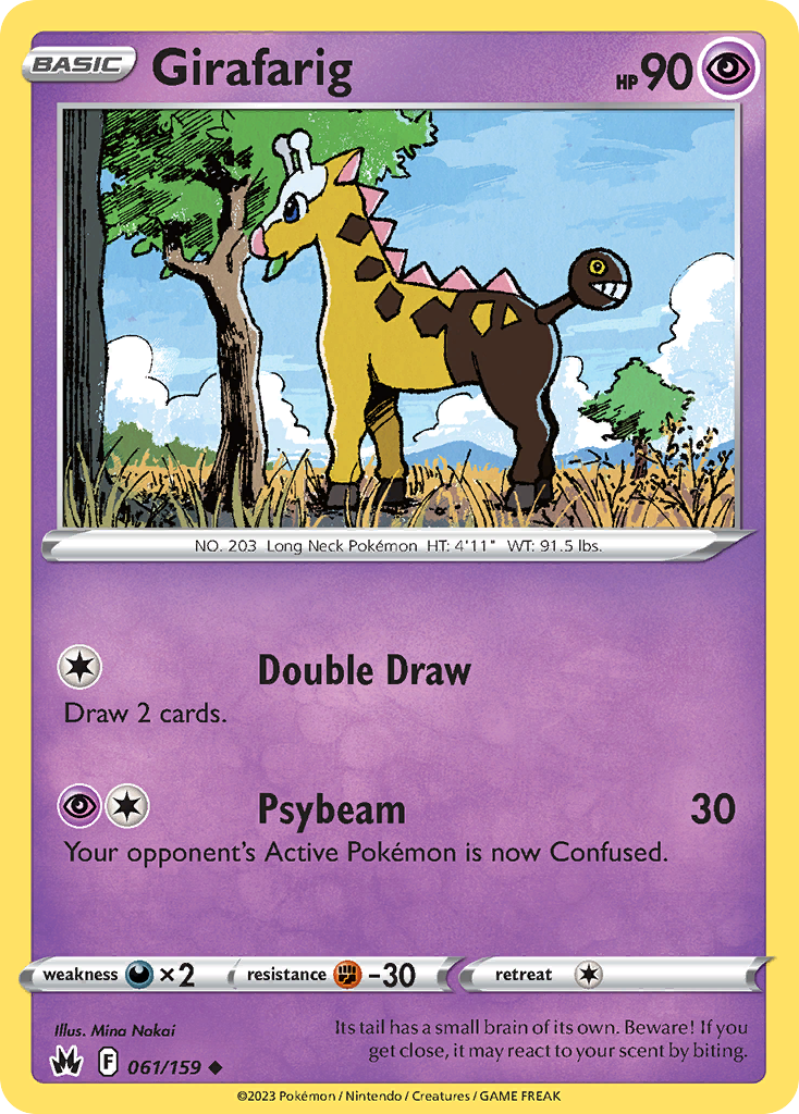 Girafarig — Crown Zenith #061 / 159
