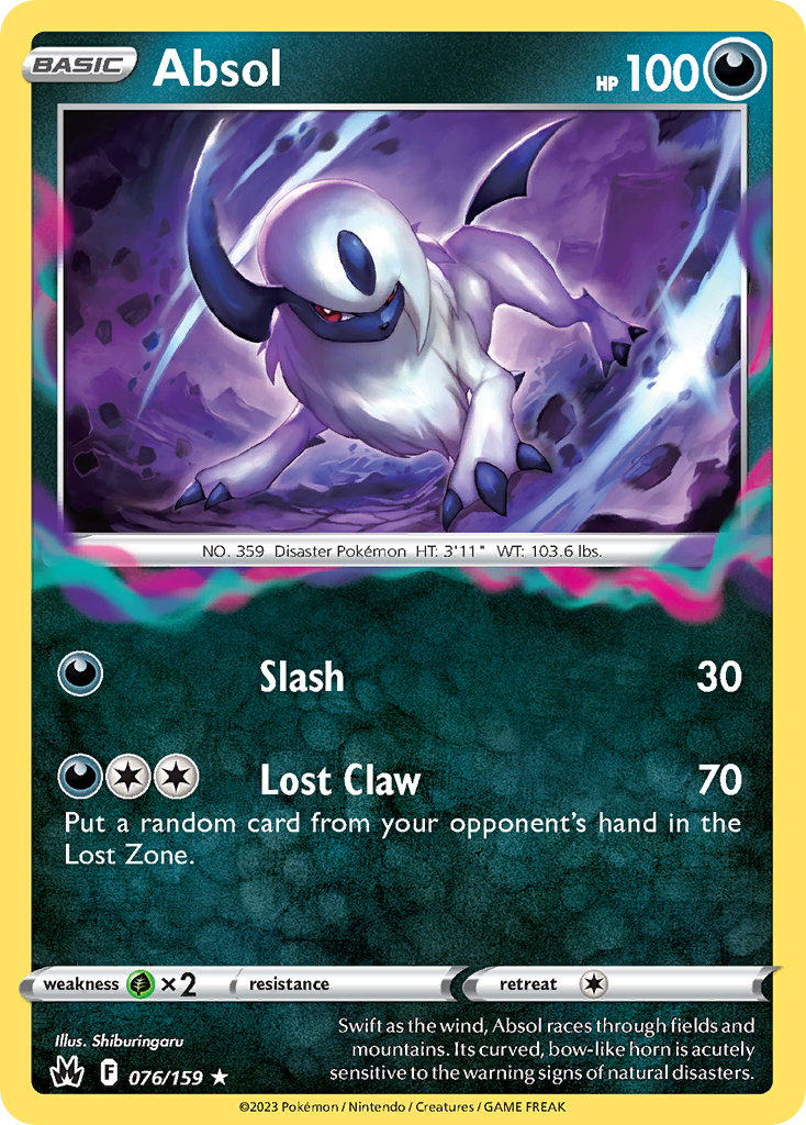 Absol — Crown Zenith #076 / 159
