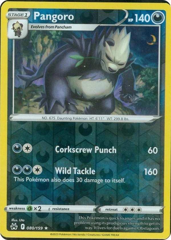 Pangoro — Crown Zenith #080 / 159