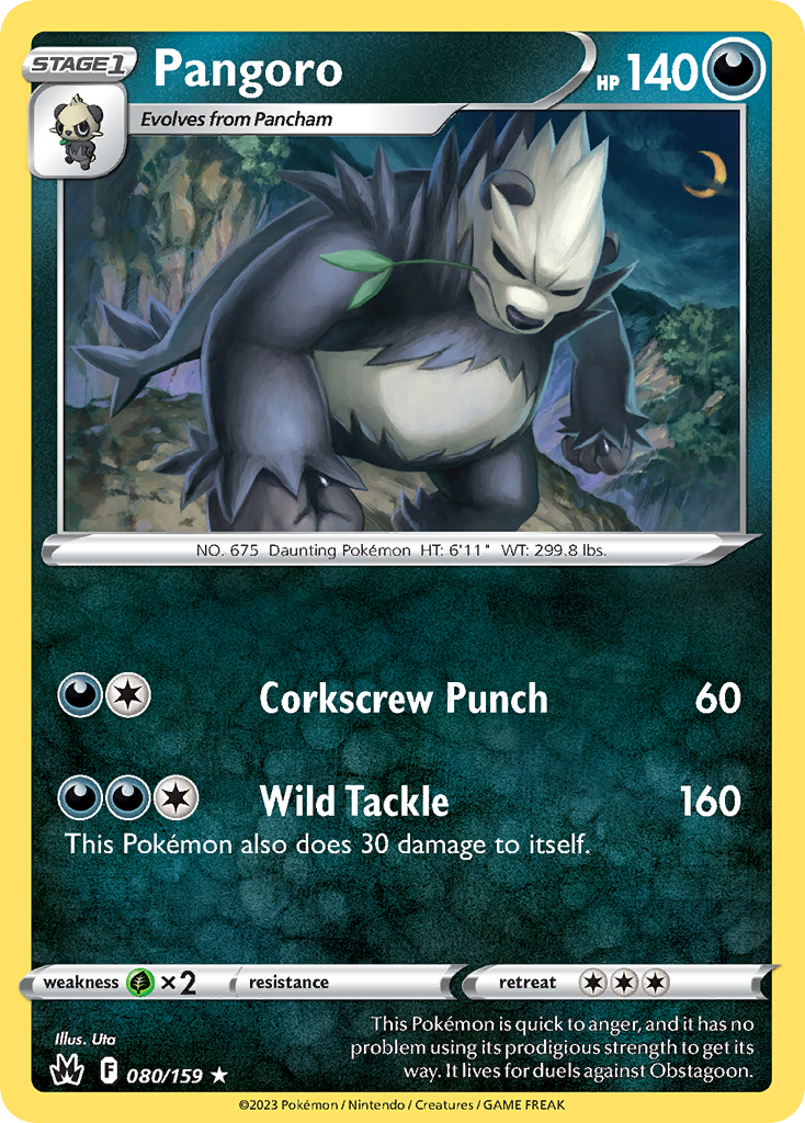 Pangoro — Crown Zenith #080 / 159