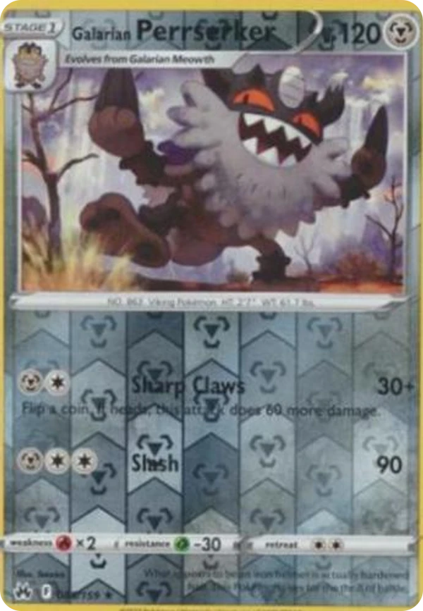 Galarian Perrserker — Crown Zenith #085 / 159