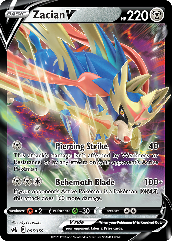 Zacian V — Crown Zenith #095 / 159