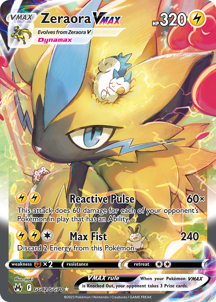 Zeraora VMAX — Crown Zenith Galarian Gallery #042 / 70