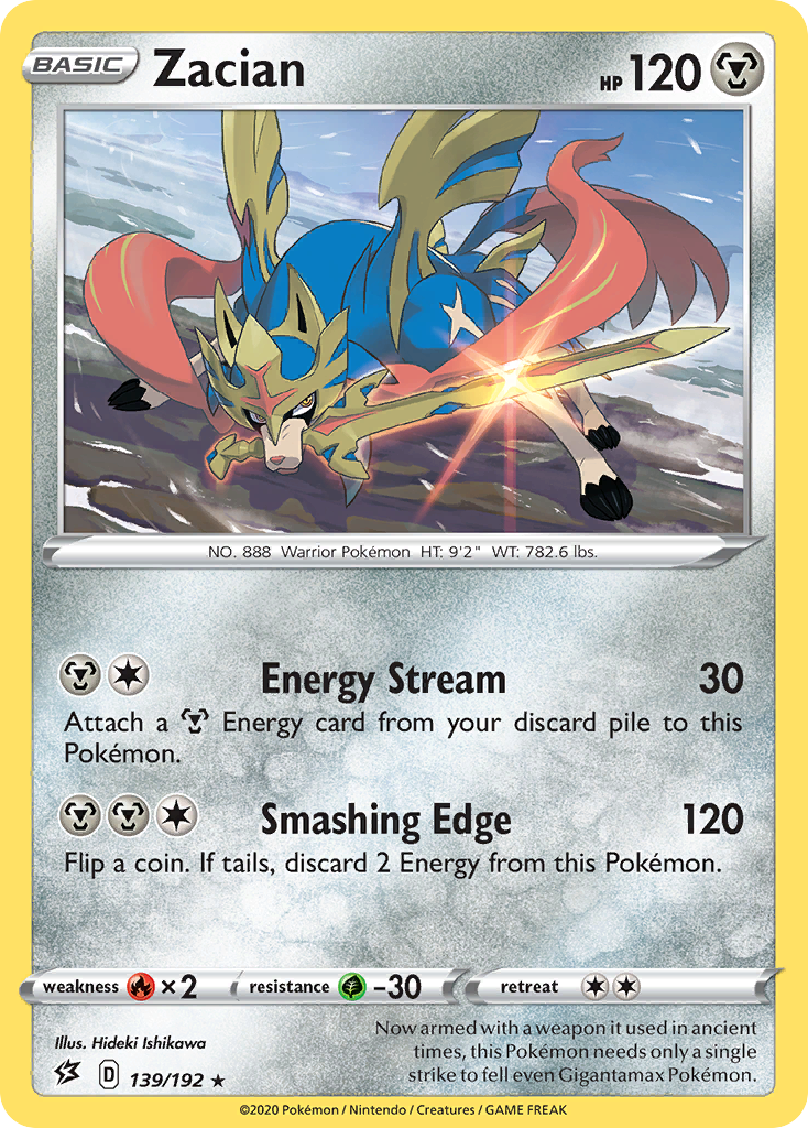 Zacian — Rebel Clash #139 / 192
