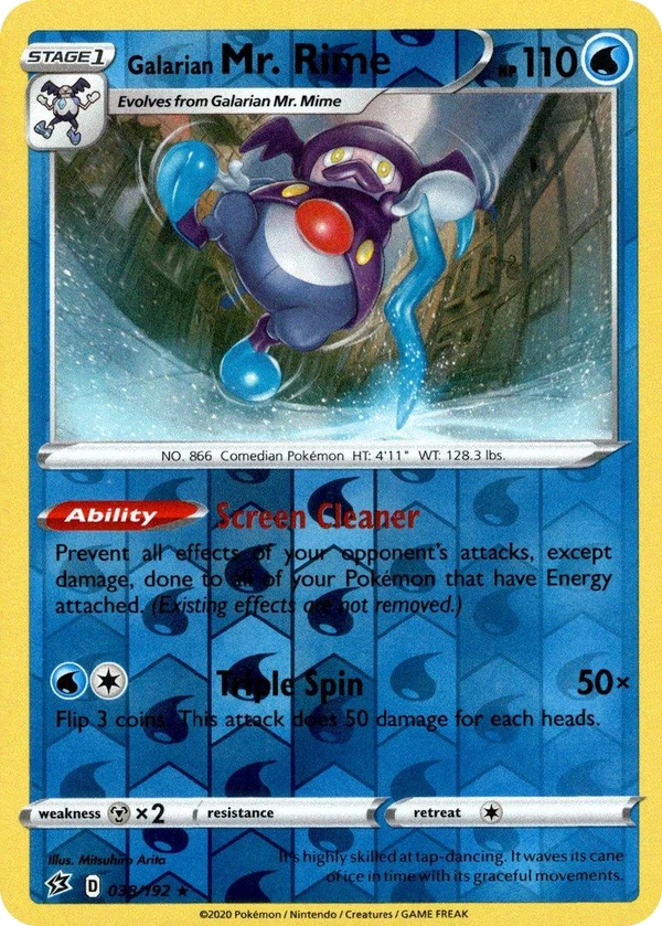 Galarian Mr. Rime — Rebel Clash #038 / 192