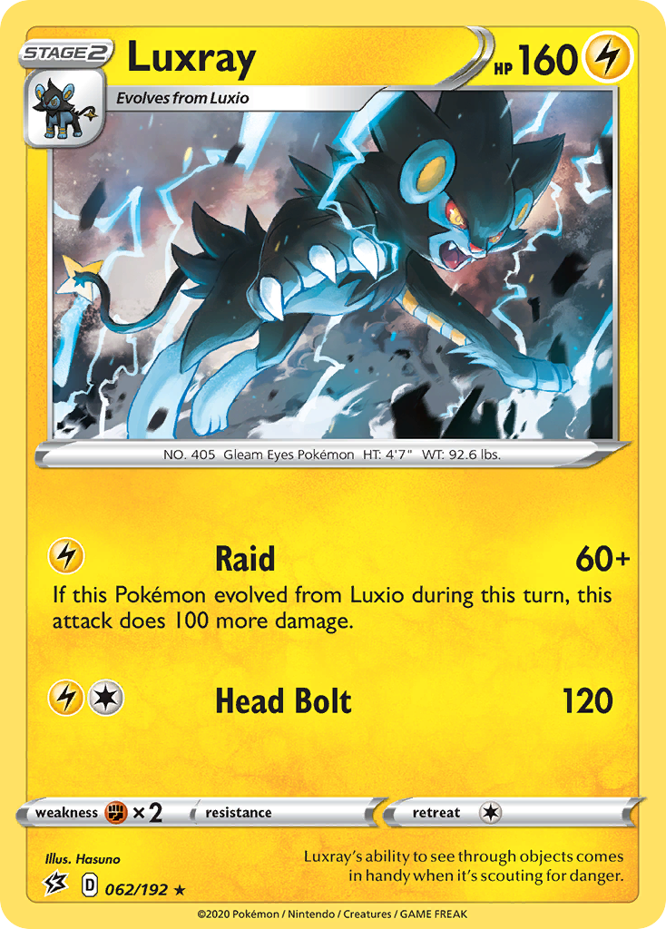 Luxray — Rebel Clash #062 / 192
