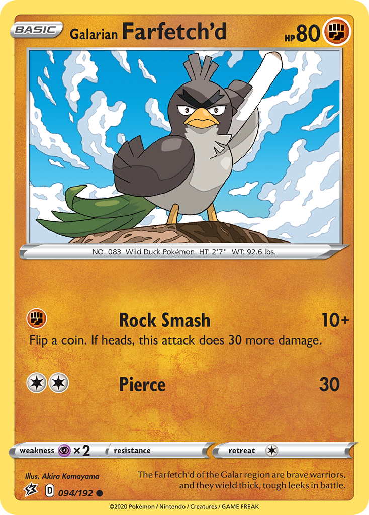Galarian Farfetch'd — Rebel Clash #094 / 192