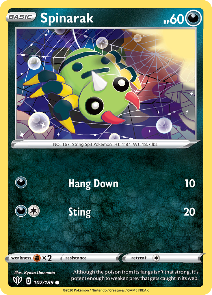 Spinarak — Darkness Ablaze #102 / 189