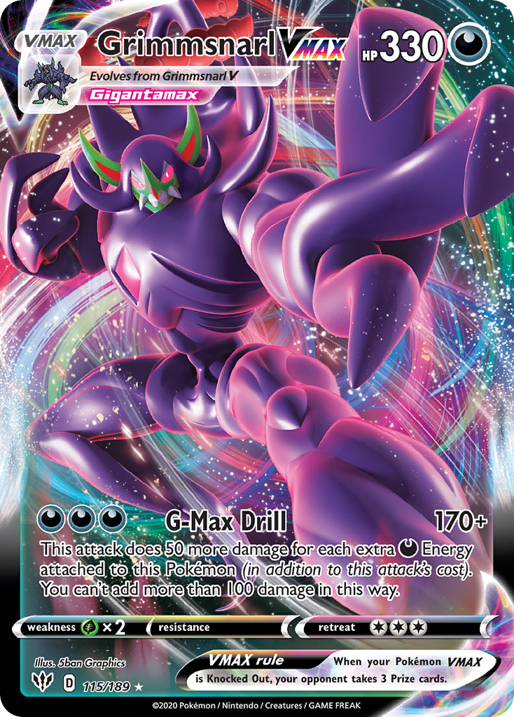 Grimmsnarl VMAX — Darkness Ablaze #115 / 189