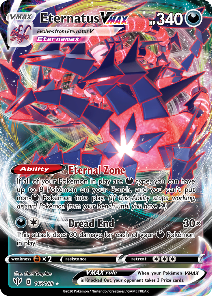 Eternatus VMAX — Darkness Ablaze #117 / 189