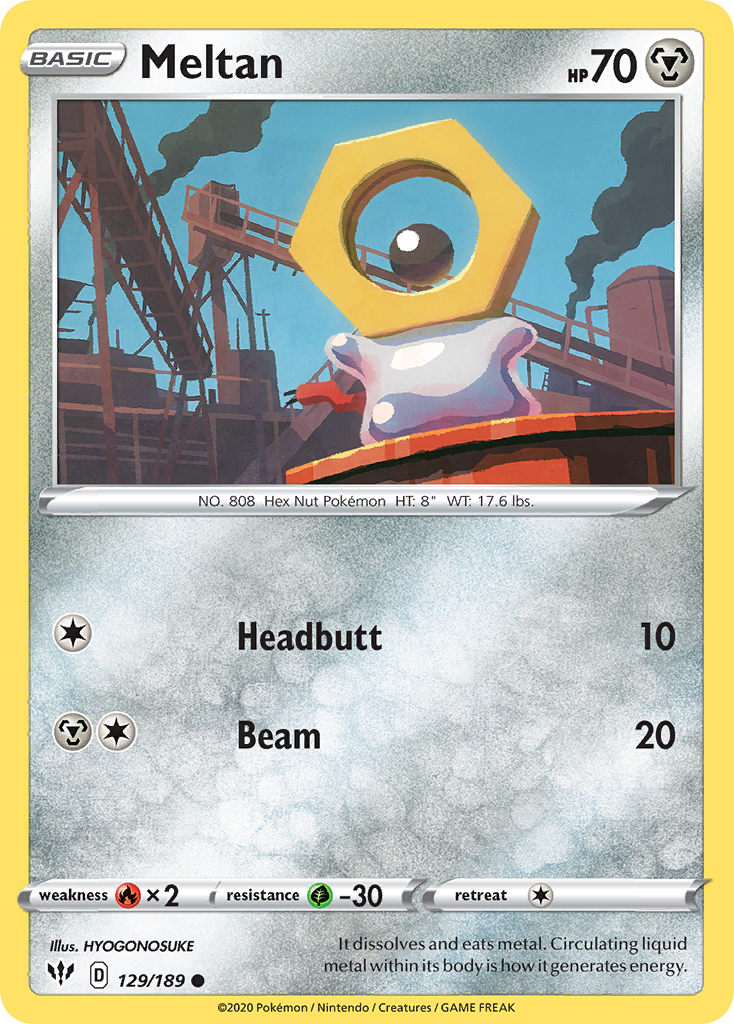 Meltan — Darkness Ablaze #129 / 189