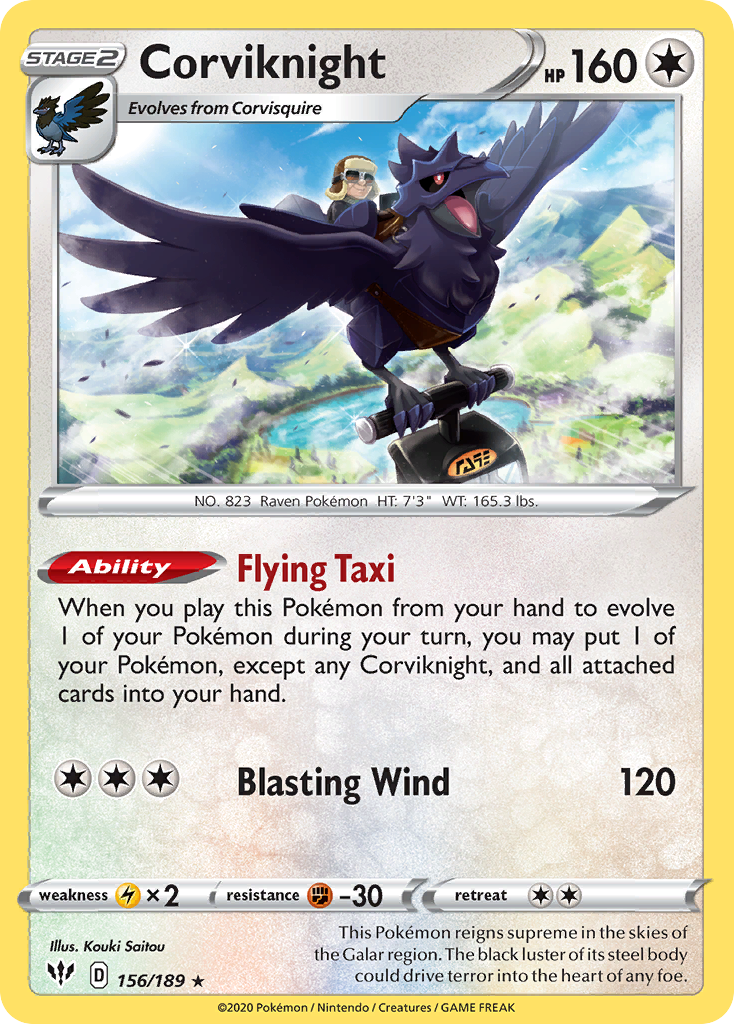 Corviknight — Darkness Ablaze #156 / 189
