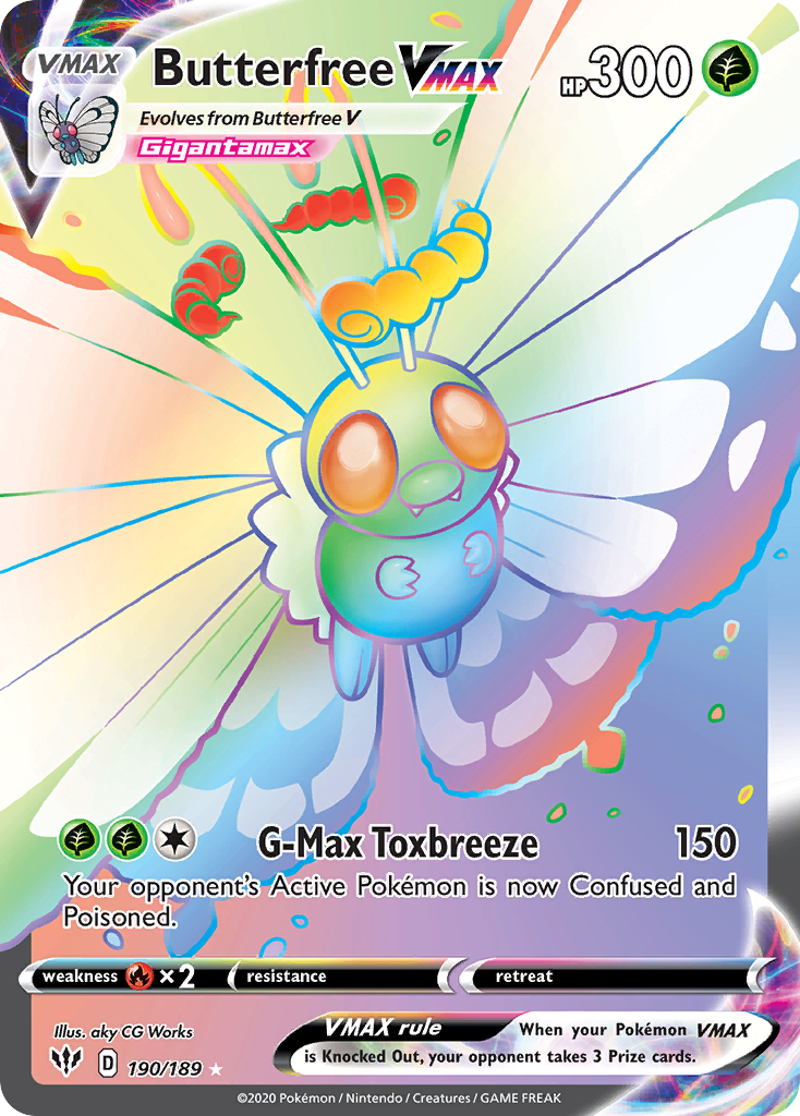 Butterfree VMAX — Darkness Ablaze #190 / 189