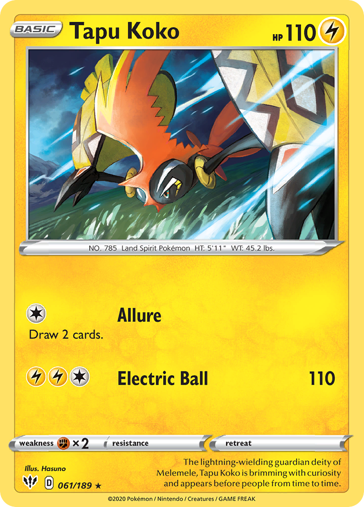 Tapu Koko — Darkness Ablaze #061 / 189