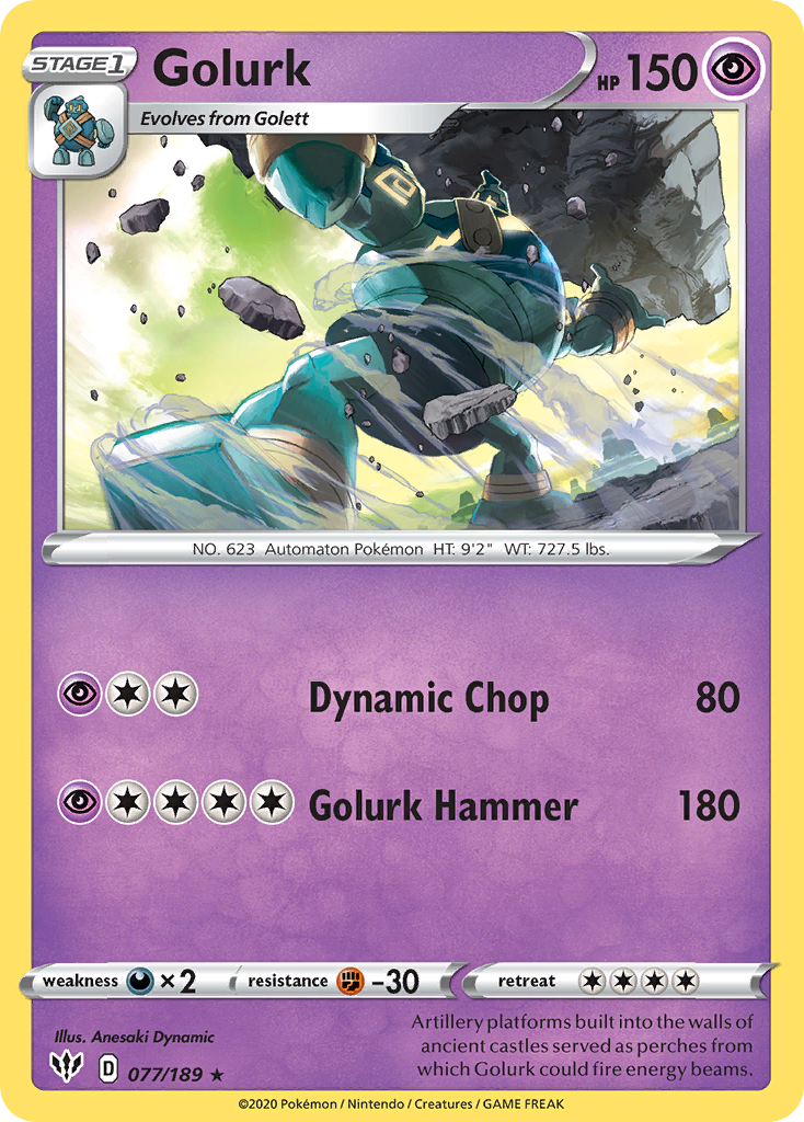 Golurk — Darkness Ablaze #077 / 189