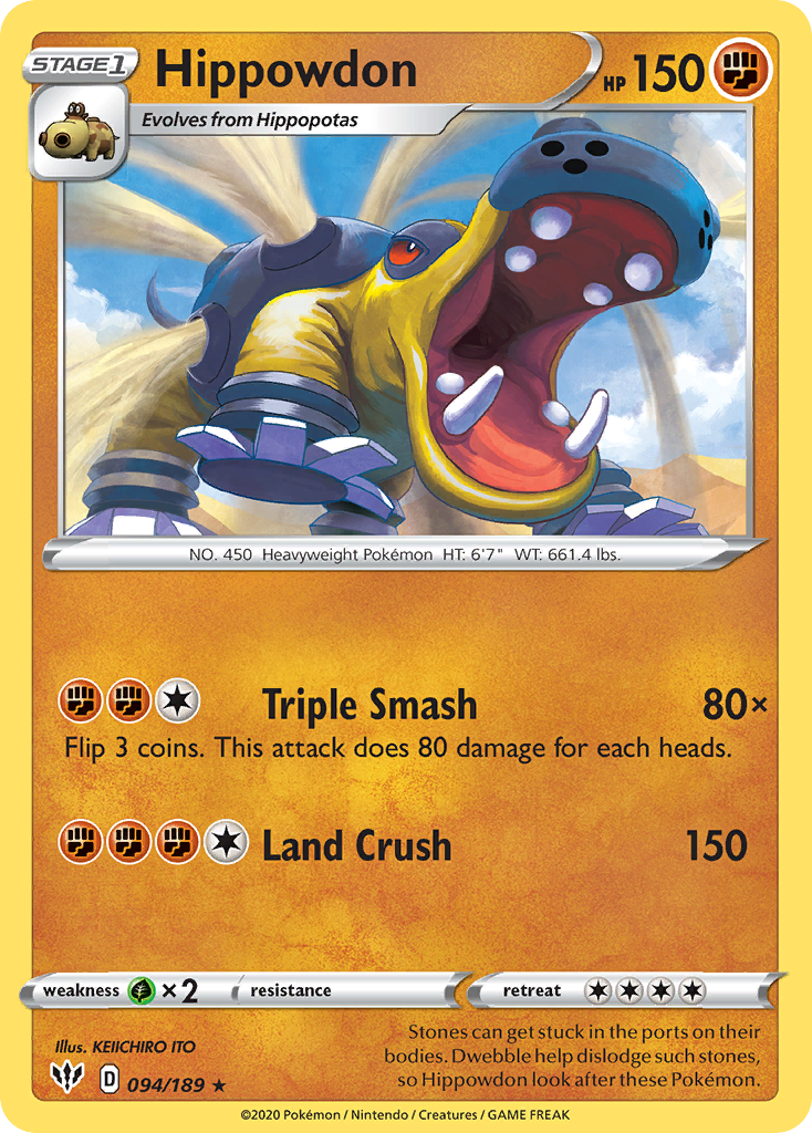 Hippowdon — Darkness Ablaze #094 / 189