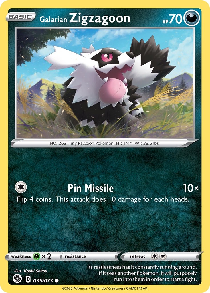 Galarian Zigzagoon — Champion's Path #035 / 73