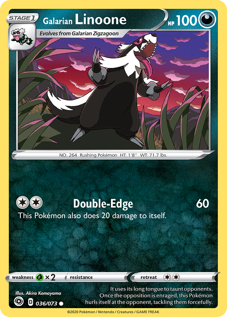 Galarian Linoone — Champion's Path #036 / 73