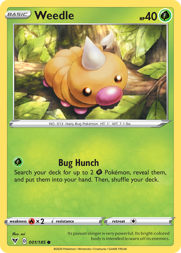 Weedle — Vivid Voltage #001 / 185