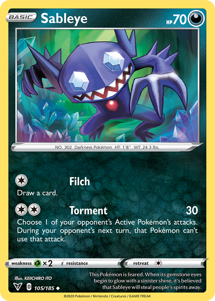 Sableye — Vivid Voltage #105 / 185