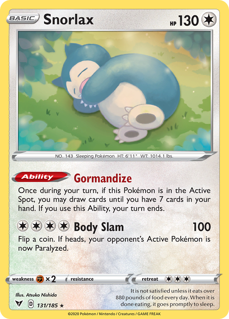 Snorlax — Vivid Voltage #131 / 185