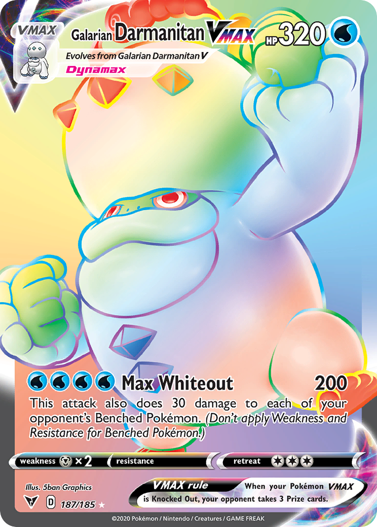 Galarian Darmanitan VMAX — Vivid Voltage #187 / 185